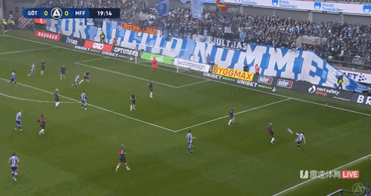 开云APP-⚽瑞典超半场：贾格纳主罚任意球打高，哥德堡暂0-0马尔默